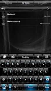 Lastest Black Blue theme for GO Keyboa APK