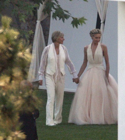 Ellen DeGeneres Portia de Rossi wedding pictures