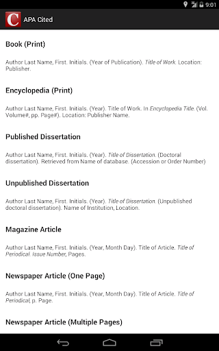 【免費教育App】APA Cited-APP點子