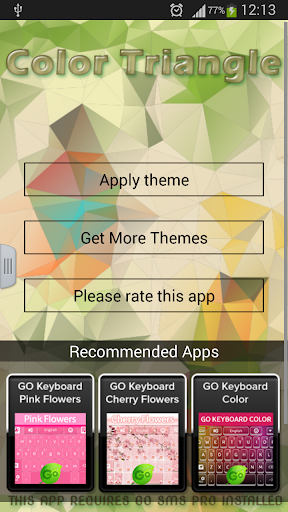 免費下載娛樂APP|GO SMS Pro Color Triangle app開箱文|APP開箱王