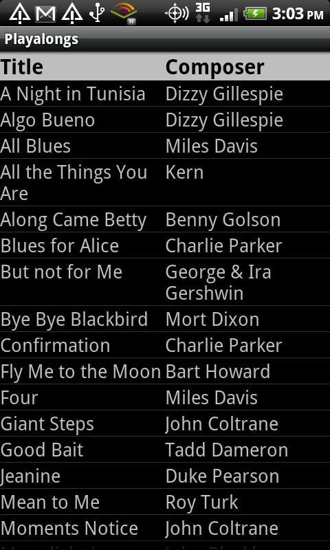 Playalongs Screen 2
