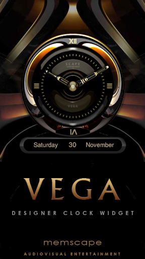 VEGA Designer Clock Widget