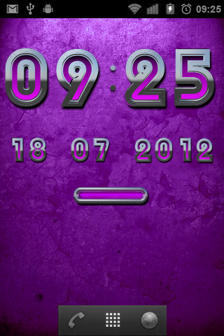 PINK Digital Clock Screen 2