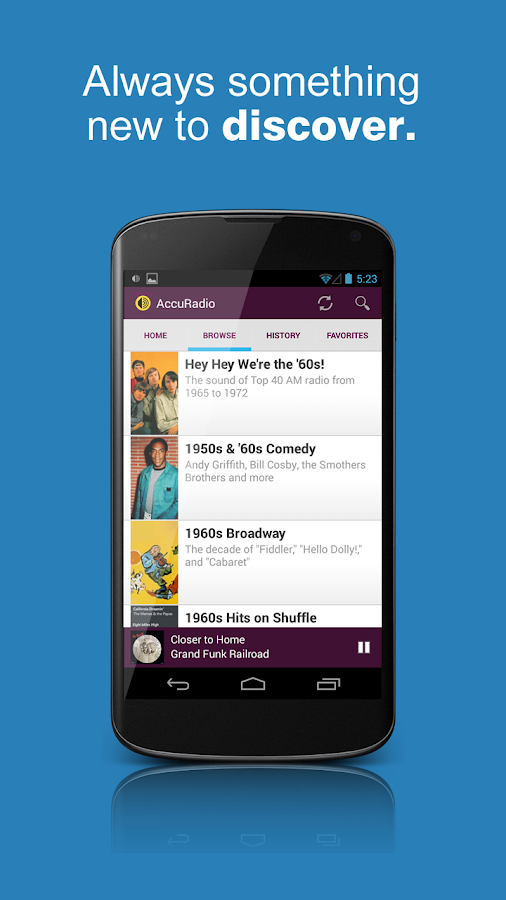 AccuRadio Android Apps on Google Play