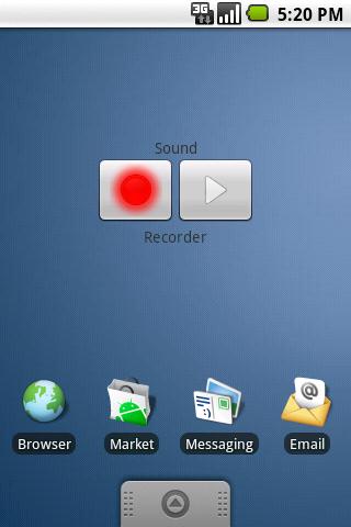 Android application Sound Recorder Widget screenshort