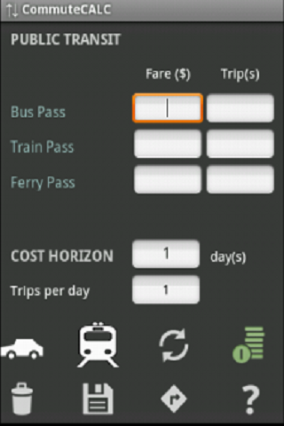 【免費交通運輸App】Commute Cost Calculator-APP點子