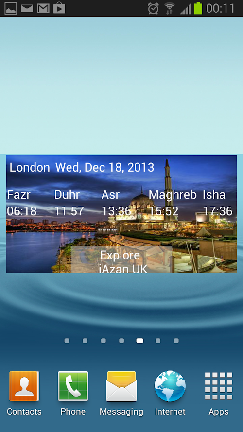 Android application iAzan Prayer Time Mosque Qibla screenshort