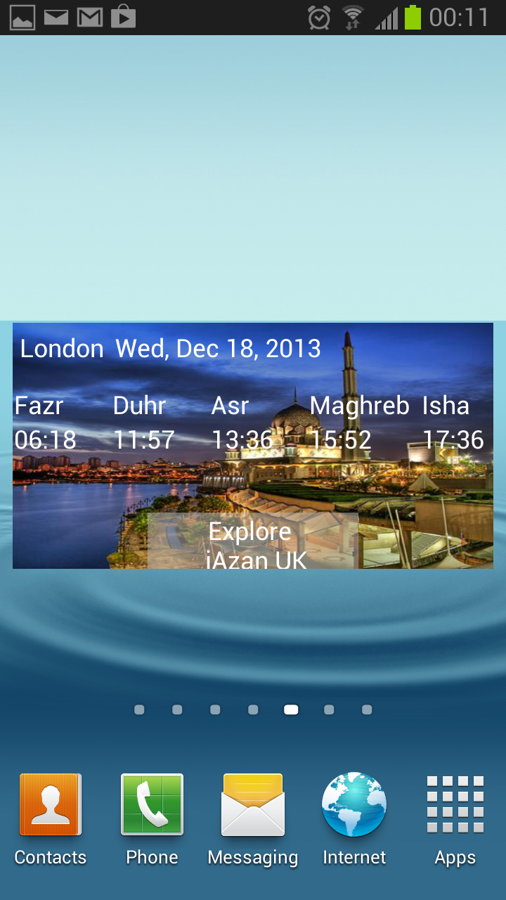iAzan Prayer Time Mosque Qibla Screen 1