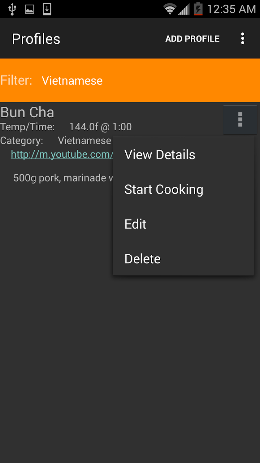 Anova Sous Vide Screen 2