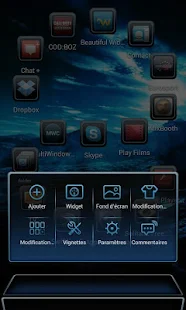 Next Launcher Theme iblue - screenshot thumbnail