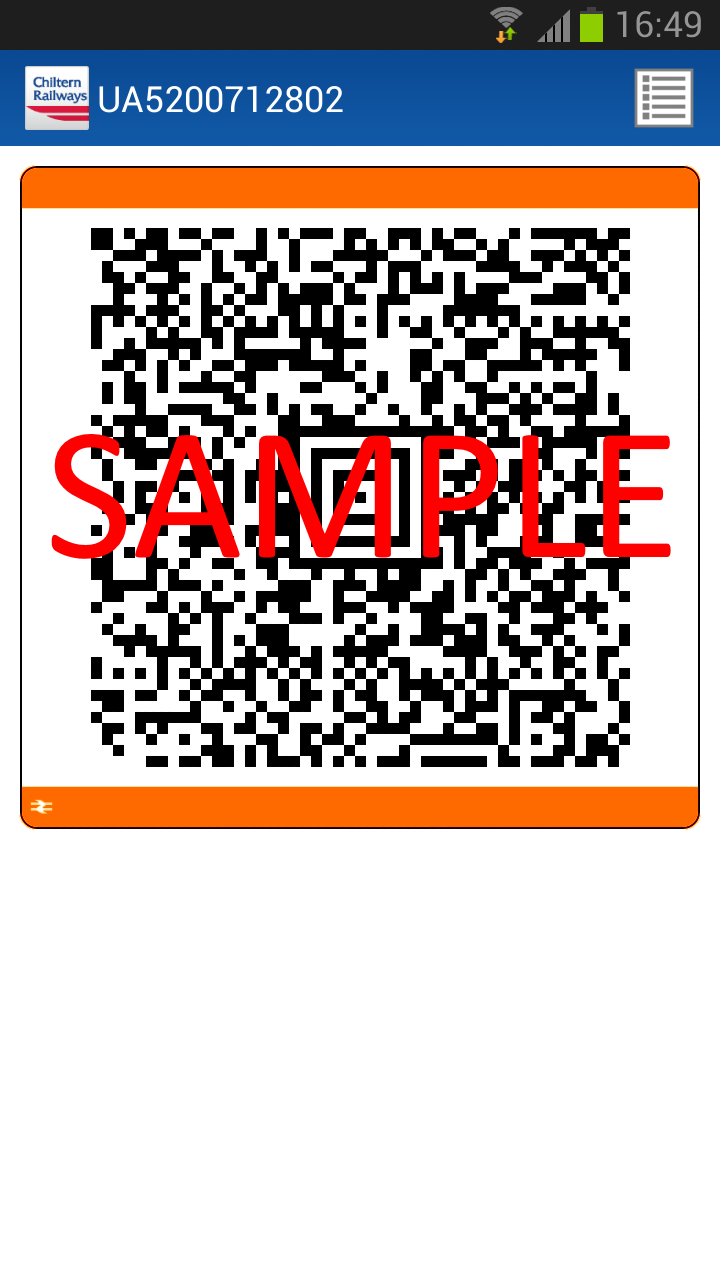 Chiltern Railways Screen 3