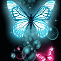 Glitter Butterflies Wallpaper icon