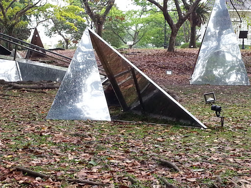Sleeping Triangle Metal Sculpture