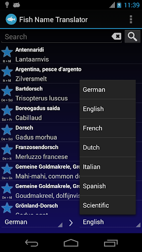 Fish Name Translator Offline