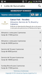 American Express Móvil Screenshots 2