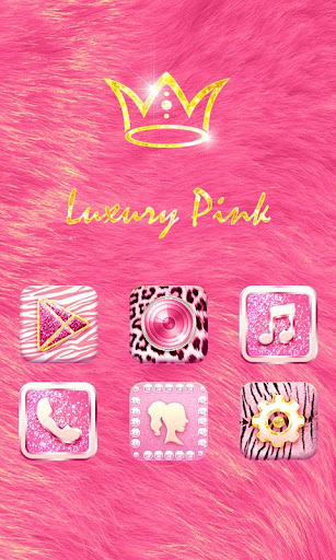 【免費個人化App】(FREE) Luxury Pink GO Theme-APP點子