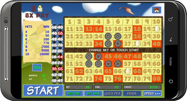 Caveman Keno Screen 1