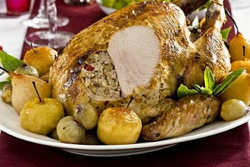 Cider roast turkey