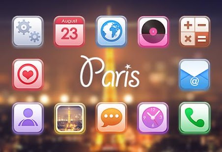 Paris Night Eiffel Tower Theme Screenshots 6