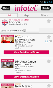 Infotel Hotel Booking App Screenshots 2