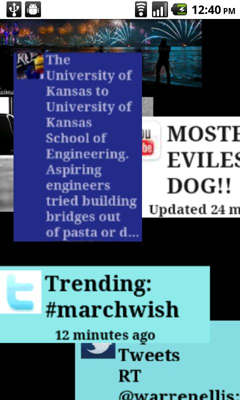Social Media Ticker Slide Show Screen 2