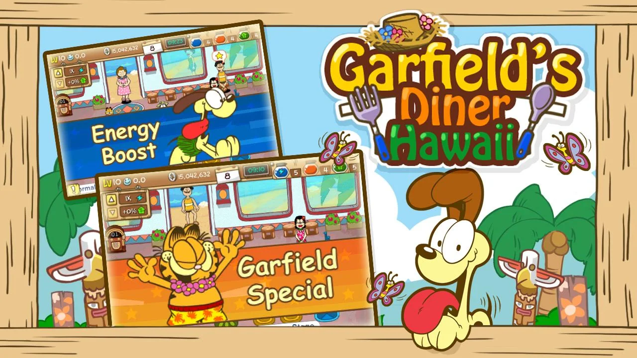   Garfield’s Diner Hawaii: captura de tela 