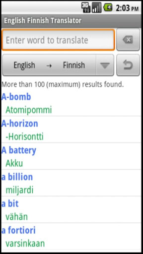 English Finnish Translator