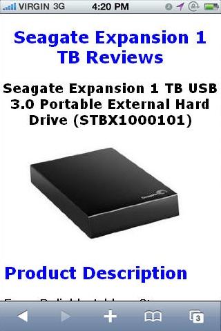 External Hard Drive 1TB Review