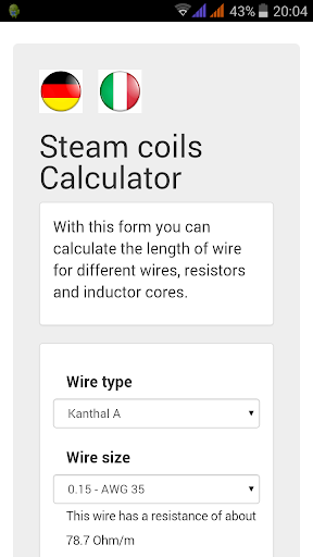 Steam coils Calculator