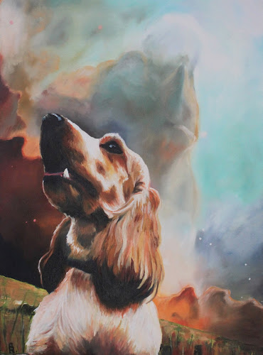<p>
	Spaniel in Space</p>
<p>
	Oil on Canvas</p>
<p>
	18x24</p>
<p>
	$750</p>
<p>
	 </p>
<p>
	Also available in Prints or Cards</p>
