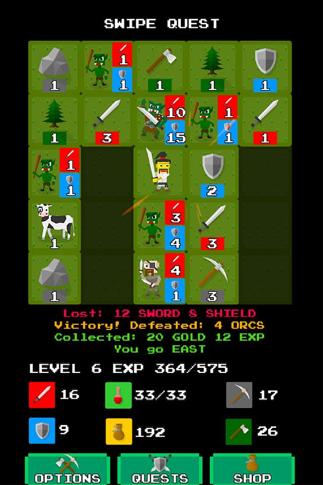 Swipe Quest Screen 2