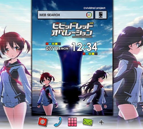 Android application ビビッドレッド・オペレーションきせかえテーマ１ screenshort