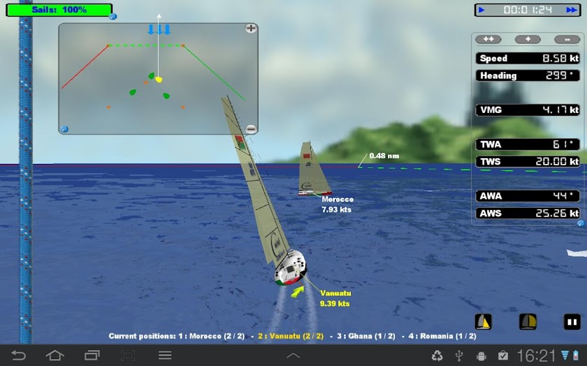 cWind Sailing Simulator Screen 3