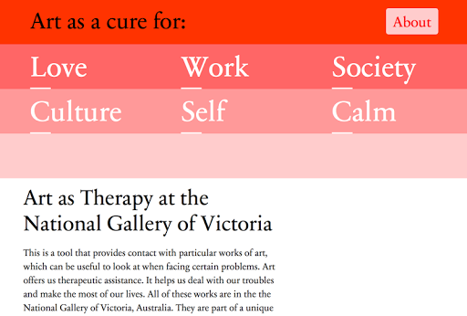 NGV - Art as Therapy