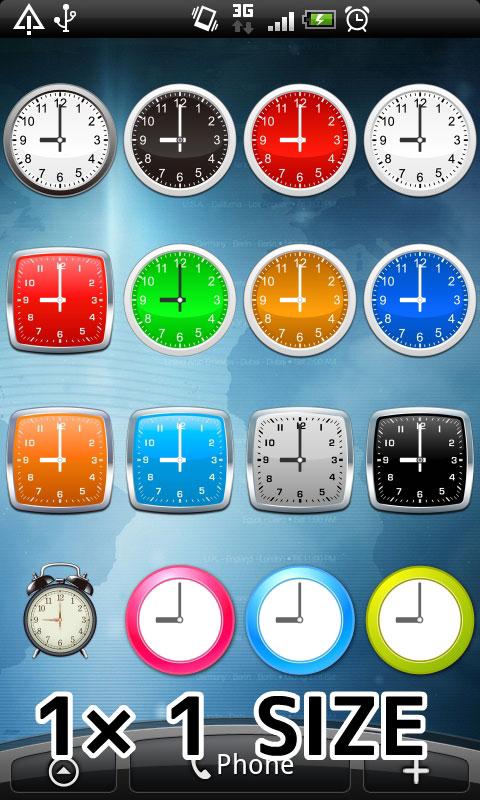 Android application Analog clocks widget – simple screenshort
