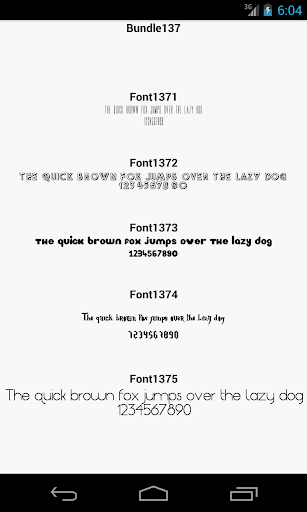 Fonts for FlipFont 137