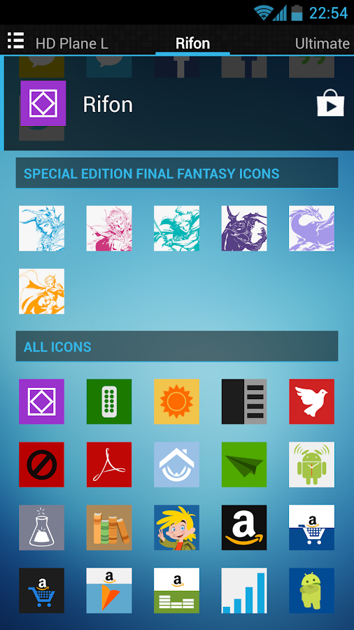 Rifon Apex/Nova/GO/ADW Theme - screenshot