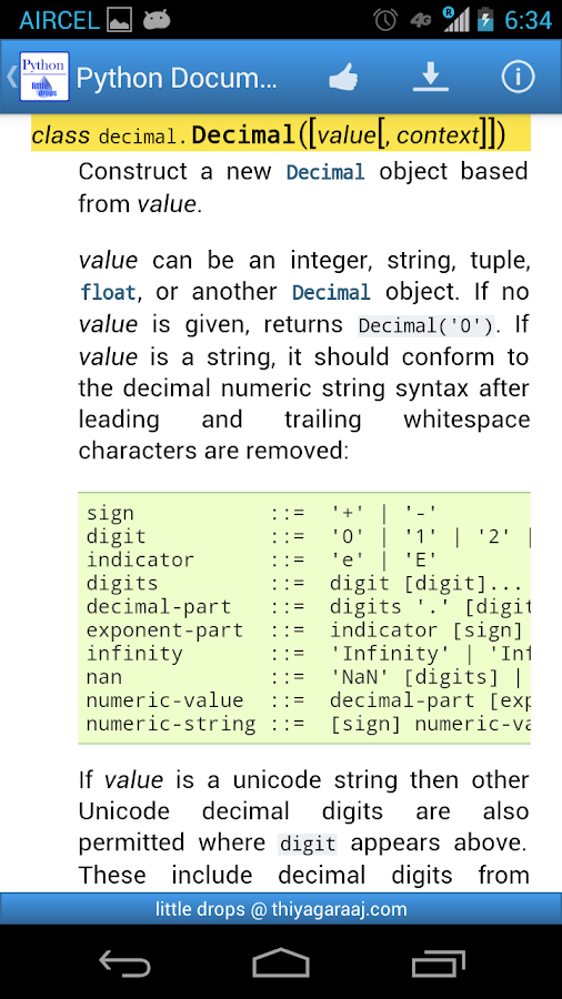 Python Documentation - Android Apps on Google Play