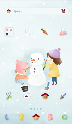 build a snowman dodol theme