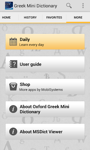 Oxford Greek Mini Dictionary T