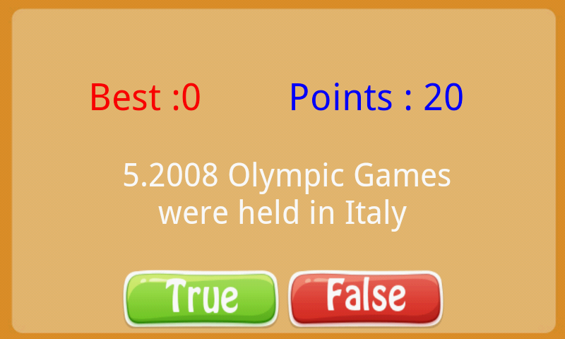 True Or False - screenshot