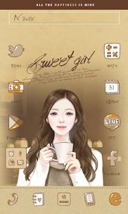 How to install Sweetgirlcoffee Dodol launcher 1.1 unlimited apk for bluestacks