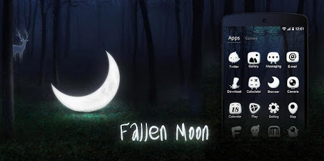 Fallen Moon GO Launcher Theme poster 6