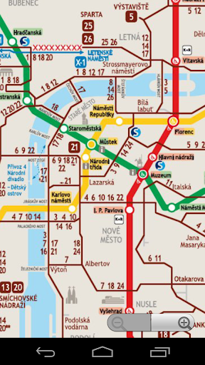 Prague Subway Map