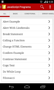 Lastest JavaScript Programs & Output APK for Android