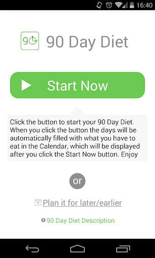 90 Day Diet