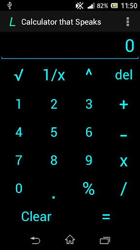 Android L Speaking Calculator