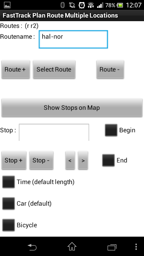 Android application FastTrack Best MultiStop Route screenshort