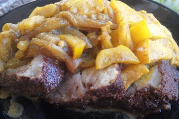 Pork Chops with Chunky Sweet Curried Sauce