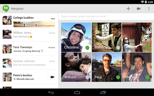 Hangouts - screenshot thumbnail